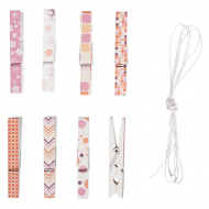 127449_Декоративные прищепки со шнуром 127449_Декоративные прищепки со шнуром