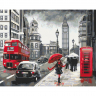 Алмазная мозаика Ah5322 Улица Лондона 50х40