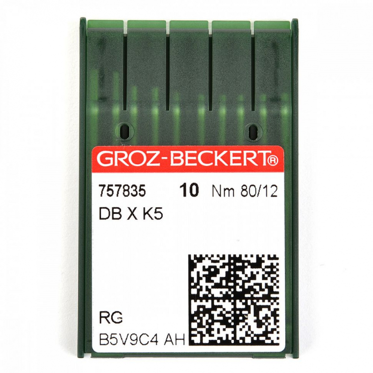 Игла для промышленных швейных машин Groz-Beckert DBxK5 R  №80 уп.10 шт. арт.757835