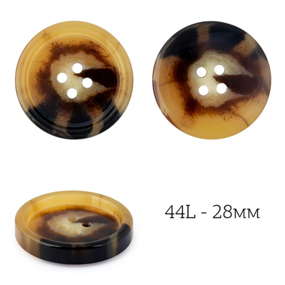 Пуговицы пластик TBY.J.1841 цв.02 коричневый 44L-28мм, 4 прокола, 36шт Пуговицы пластик TBY.J.1841 цв.02 коричневый 44L-28мм, 4 прокола, 36шт