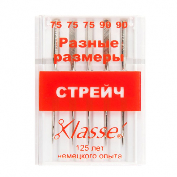 33197_Иглы для бытовых швейных машин стрейч № 75, 90