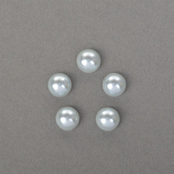 Полужемчужины перламутр Круг, арт.TBY-1908-26, 8 мм цв.26 голубой уп.500г