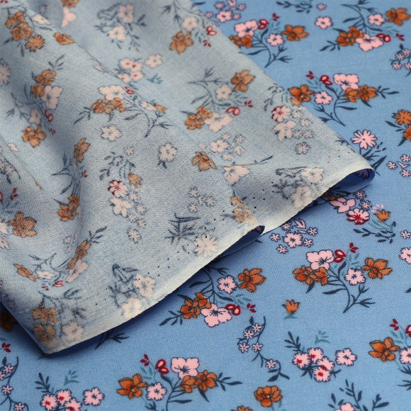 Ткань Штапель  TBY Vi-2108027-c1 плот 110г/м2 100% вискоза шир. 145 см цв.с1 сиреневый уп.5м