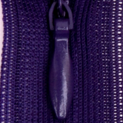 Молния потайная нераз 55см S-915 фиолетовый темный SBS уп.100шт