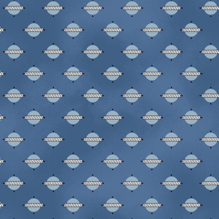 Ткань для пэчворка PEPPY Temperance Blue Collection 145 г/м? 100% хлопок цв.TEMP 223B уп.50х55 см