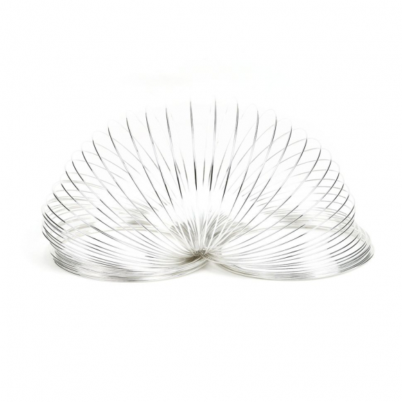 Проволока с Памятью "Мемори" стальная для браслетов ?0,6мм арт.ТВ HET-17 цв.серебро 100 витков