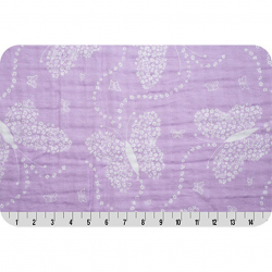 Ткань для пэчворка PEPPY Embrace (марлевка) 120 г/м? 100% хлопок цв.flowerfly lilac уп.100х125 см