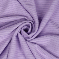 Ткань трикотаж лапша 320 г/м? 62% пэ, 30% вискоза, 8% спандекс шир.160 см арт.С.1906.04 цв.лаванда рул.30м