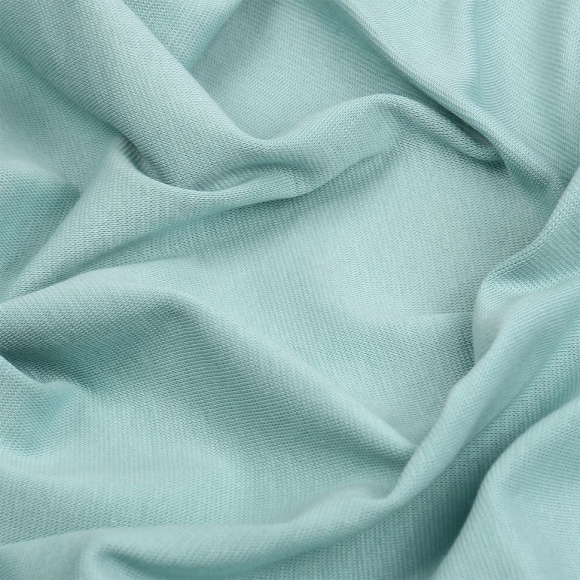 Ткань трикотаж Рибана с лайкрой 215г пенье 80-90см ниагара 16-4114 рул.50-75м