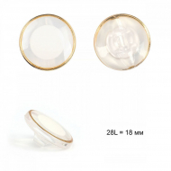 Пуговицы пластик TBY.B304 цв.02 прозрачный/золотой 28L на ножке 50шт Пуговицы пластик TBY.B304 цв.02 прозрачный/золотой 28L на ножке 50шт