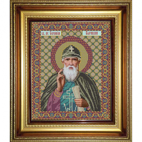 Набор для вышивания бисером GALLA COLLECTION арт.И 044 Святой преподобный Серафим Вырицкий 23x29 см