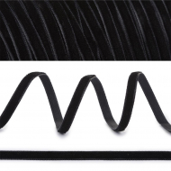 Лента бархатная арт.TBY.LB0303 нейлон шир.03мм цв.черный уп.100м