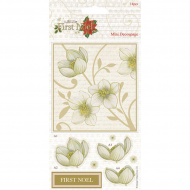 74372_Набор бумаги с высечкой "Розы" First Noel