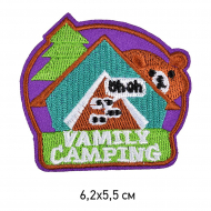 Термоаппликации арт.TBY-2216 Family Camping 6,2х5,5см, уп.10шт.