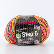 192606_Пряжа Step 6 Irish Rainbow Colours, 75% шерсть, 25% полиамид, 410 м, 150 г