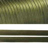 Косая бейка TBY атласная шир.15мм цв.F263 хаки уп.132 м