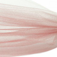 Фатин Кристалл средней жесткости блестящий арт.K.TRM шир.300см, 100% полиэстер цв. 78 К уп.50м - перламутрово-розовый