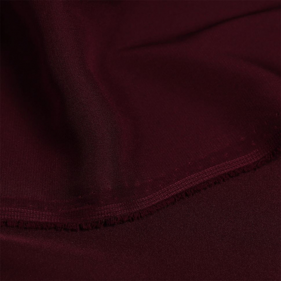 Ткань шелк Армани 90г/м? 97% ПЭ 3% Спандекс шир.150см арт.TBYArm-117 цв.117 бордо (сливовое вино) рул.25м