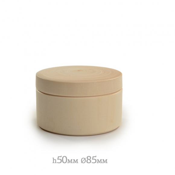 Деревянная заготовка из липы Magic 4 Hobby Шкатулка цилиндр арт.MH.08.2.085 h50мм ?85мм уп.2шт