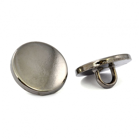 Пуговицы металл TBY.LL2269 цв.т.никель 24L-15мм, на ножке, 50 шт