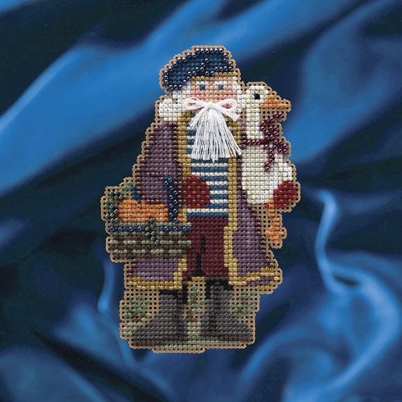 Набор для вышивания MILL HILL С Рождеством Санта 7х12 см