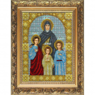 Набор для вышивания бисером ПАУТИНКА арт.Б-1030 Св.Вера, Надежда, Любовь и Софья 19,5х26 см Набор для вышивания бисером ПАУТИНКА арт.Б-1030 Св.Вера, Надежда, Любовь и Софья 19,5х26 см