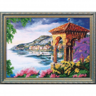 Набор для вышивания бисером МАГИЯ КАНВЫ арт.Б062 Пейзаж с альтанкой 39,5х29 см