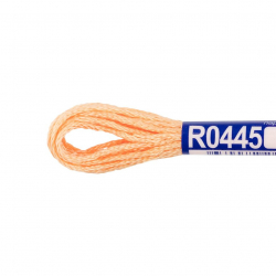 Нитки для вышивания Gamma мулине 100% вискоза 12 x 8 м цв.R0445 кирпичный
