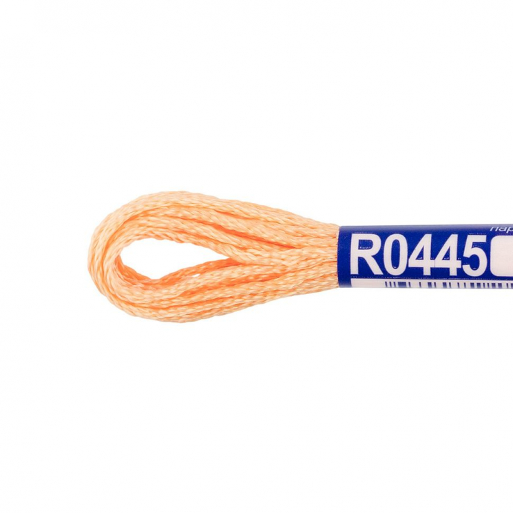 Нитки для вышивания Gamma мулине 100% вискоза 12 x 8 м цв.R0445 кирпичный