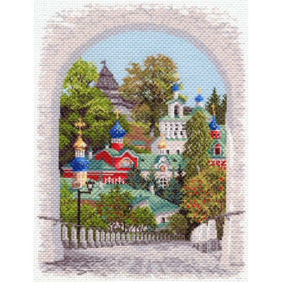 Рисунок на канве МАТРЕНИН ПОСАД арт.37х49 - 1644 Псково - Печерская лавра Рисунок на канве МАТРЕНИН ПОСАД арт.37х49 - 1644 Псково - Печерская лавра