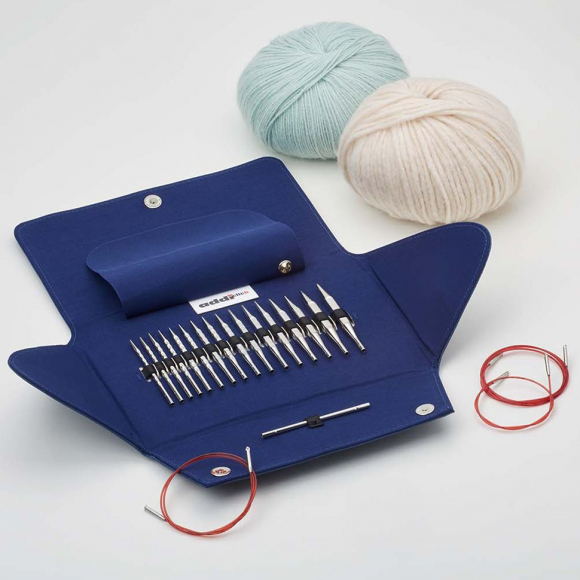 160869_Набор круговых коротких спиц со сменными лесками addiClick Novel LACE Short Tips