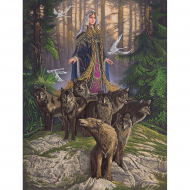 Набор для вышивания PANNA Живая картина арт. JK-2080 Новолетие 27х36 см