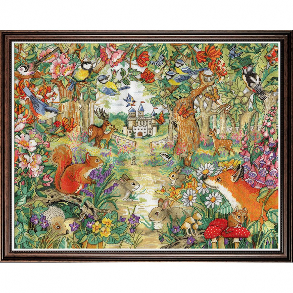 Набор для вышивания DESIGN WORKS арт.3263 Замок на опушке 35,5х46 см