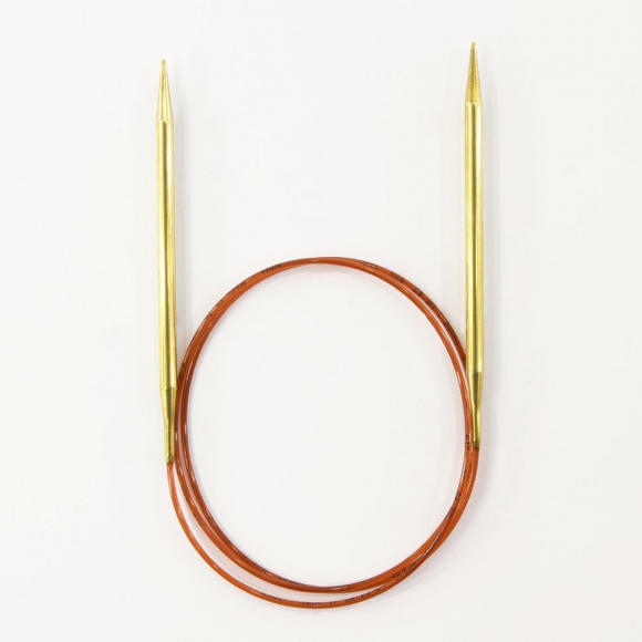 23641_Спицы круговые позолоченные с удлиненным кончиком, №5,5, 100 см 23641_Спицы круговые позолоченные с удлиненным кончиком, №5,5, 100 см