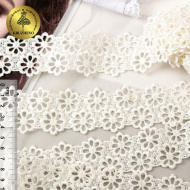 Кружево гипюр KRUZHEVO арт.TR.8G8184 шир.44мм цв.5 айвори уп.9м