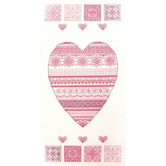 Набор для вышивания МАРЬЯ ИСКУСНИЦА арт.14.003.03 Сердце 18х40 см