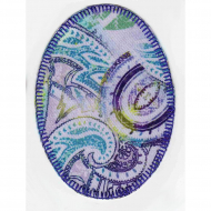 97480_Термозаплатка "Овал с орнаментом "