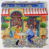 Набор для вышивания МАРЬЯ ИСКУСНИЦА арт.11.005.04 Уличное кафе 25х25 см