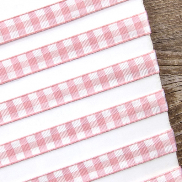 23970_Лента с рисунком клетка SAFISA, 11 мм, 25 м, цвет 05, розовый 23970_Лента с рисунком клетка SAFISA, 11 мм, 25 м, цвет 05, розовый