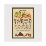 Набор для вышивания Le Bonheur des Dames арт.1150 Janvier (Январь) 18х28 см