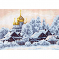 Рисунок на канве МАТРЕНИН ПОСАД арт.37х49 - 1201 Деревушка