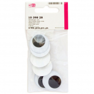 19340_Глазки подвижные, круглые, пластик, диаметр 28 мм