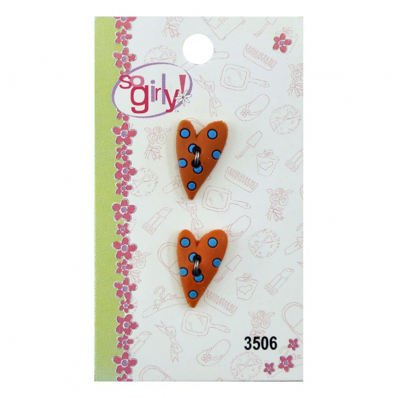 Прорезиненые пуговицы "So Girly"