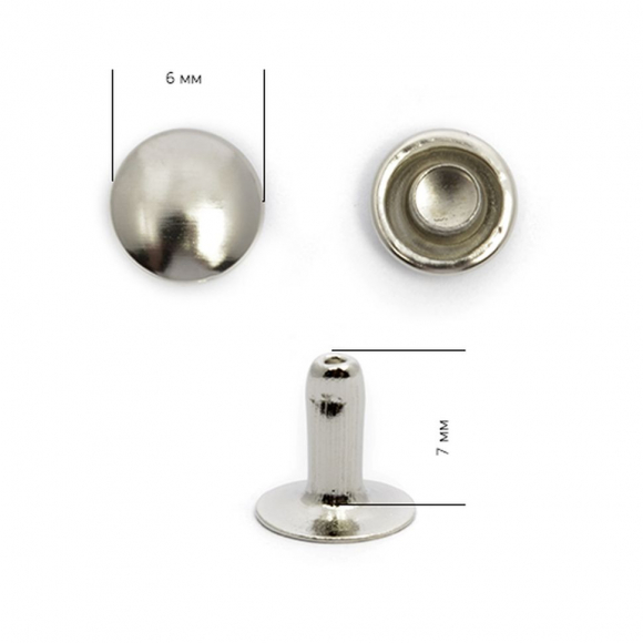 Хольнитены сталь New Star №0 6х7 (7мм) цв. никель уп. 2000шт Хольнитены сталь New Star №0 6х7 (7мм) цв. никель уп. 2000шт