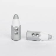 Пуговицы пластик Карандаш LF K-34 цв.02 серый 32L-20мм, 2 прокола, 72 шт Пуговицы пластик Карандаш LF K-34 цв.02 серый 32L-20мм, 2 прокола, 72 шт