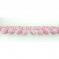 Тесьма с помпонами MATSA цвет розовый
