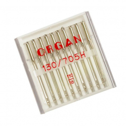 Иглы для бытовых швейных машин ORGAN универсальные №110, уп.10 игл