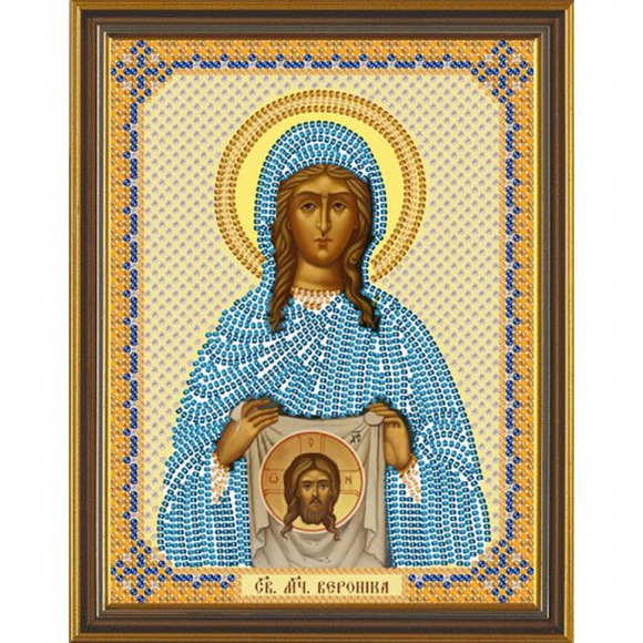 Набор для вышивания бисером НОВА СЛОБОДА арт.С6146 Св.Мч.Вероника 13х17 см