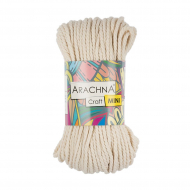Пряжа ARACHNA Craft Mini (90% хлопок, 10% фибра) 3х94,1г/30,48м цв.01 натуральный