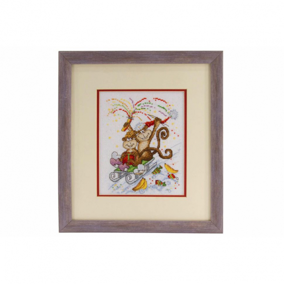 99340_Вышитая картина "Озорная парочка"